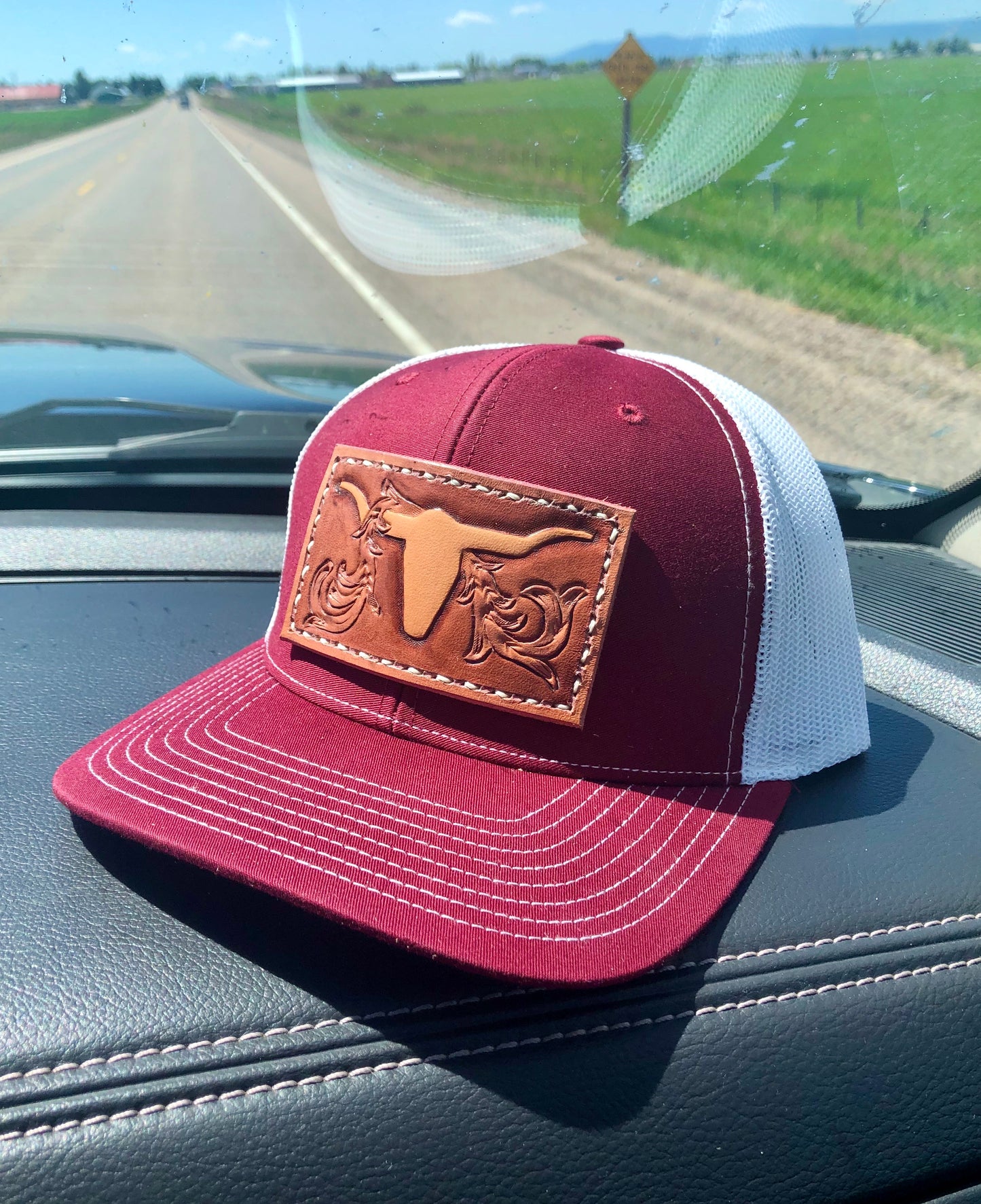 CUSTOM Adult Tooled Leather Snapback