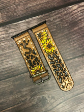 Load image into Gallery viewer, CUSTOM Tooled Leather Apple &amp; Samsung Watch Bands