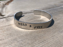 Load image into Gallery viewer, CUSTOM Stamped cuff bracelet