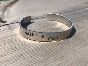 CUSTOM Stamped cuff bracelet