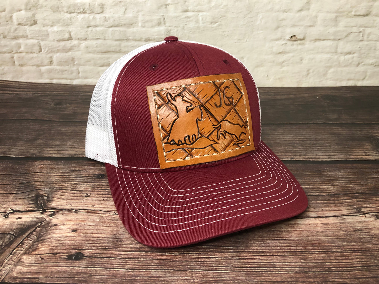 CUSTOM Adult Tooled Leather Snapback