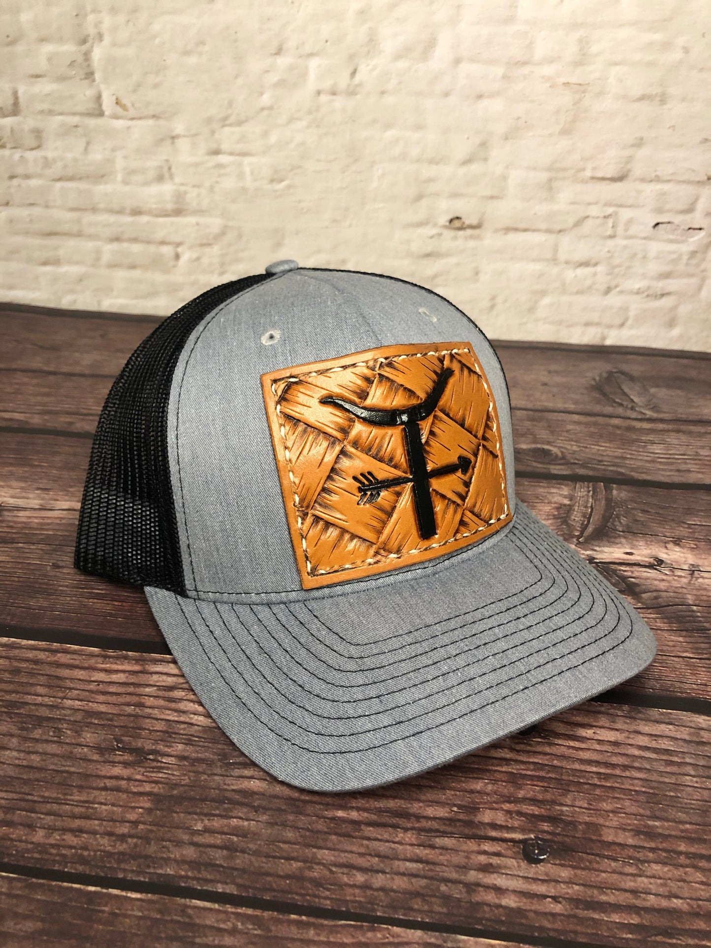 CUSTOM Adult Tooled Leather Snapback