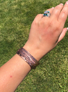 CUSTOM Stamped cuff bracelet