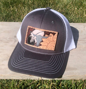 CUSTOM Adult Tooled Leather Snapback