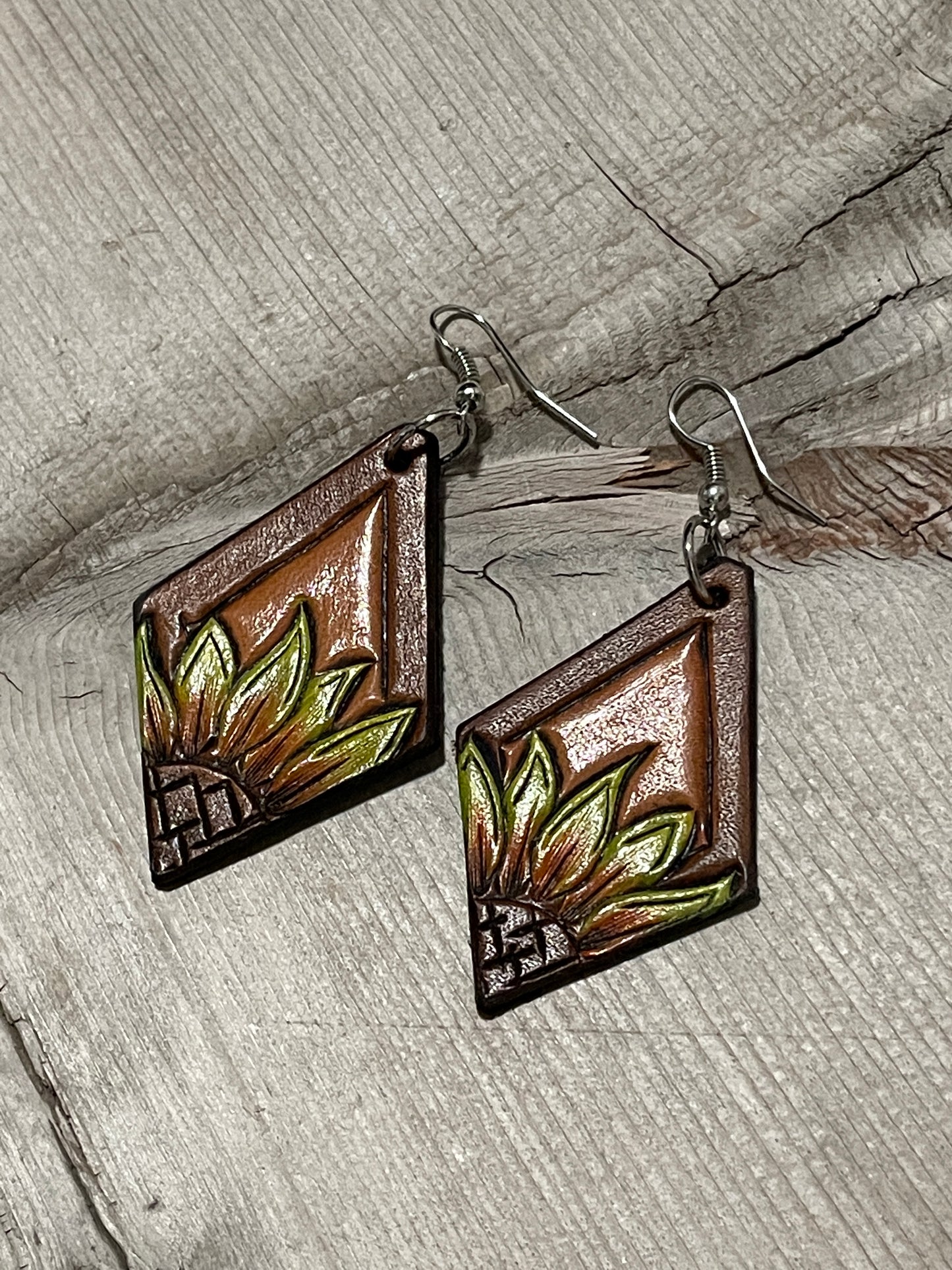 CUSTOM Tooled Earrings