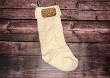 Load image into Gallery viewer, CUSTOM Tooled Patch Christmas Stocking