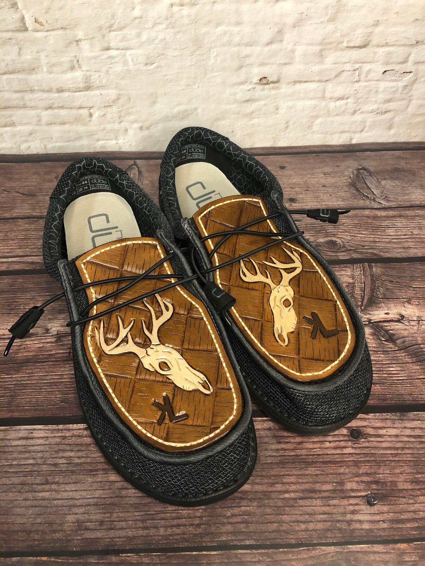 CUSTOM Tooled Hey Dude Shoes