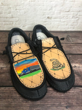 Load image into Gallery viewer, CUSTOM Tooled Hey Dude Shoes