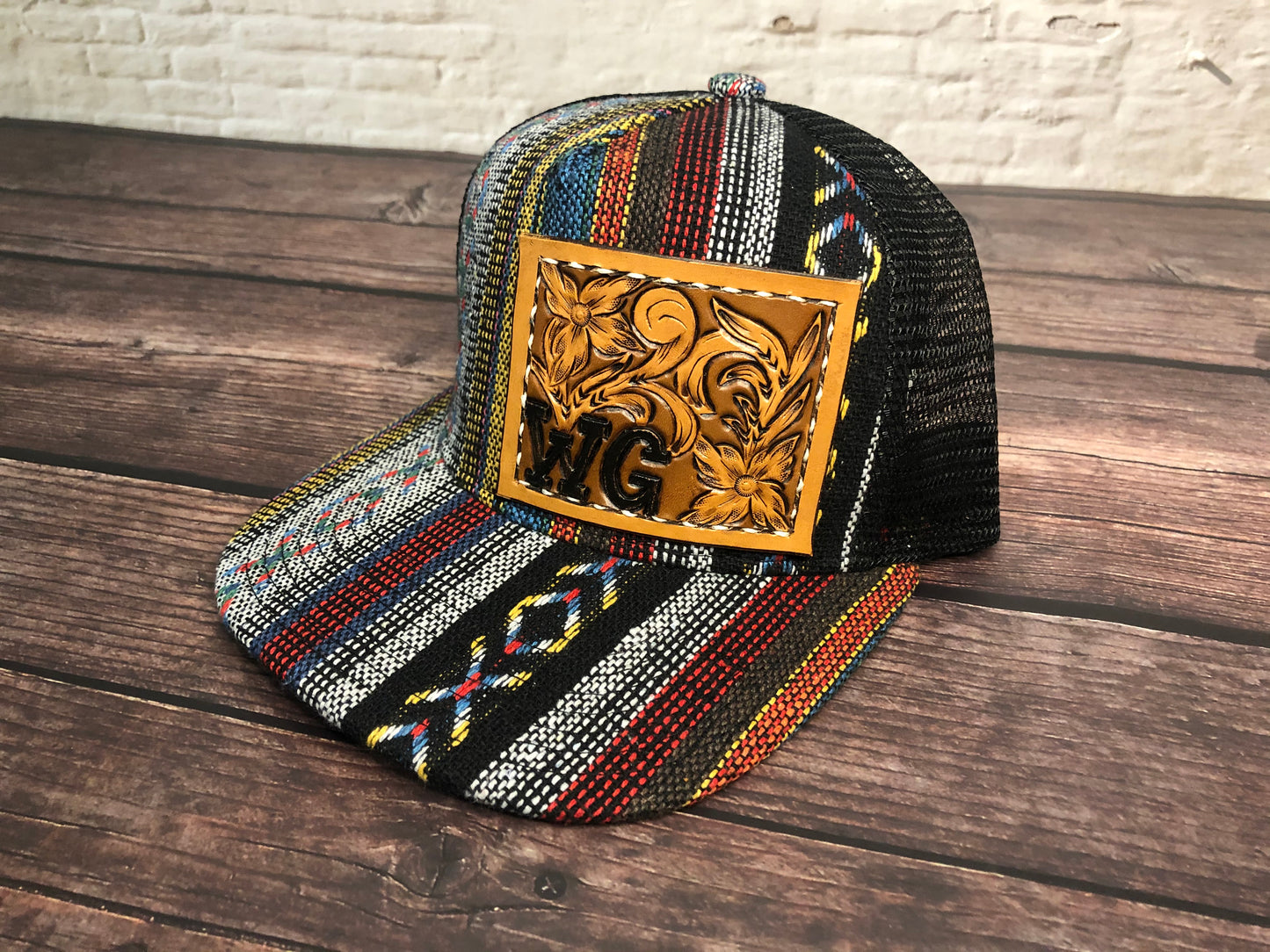 CUSTOM Adult Tooled Leather Snapback